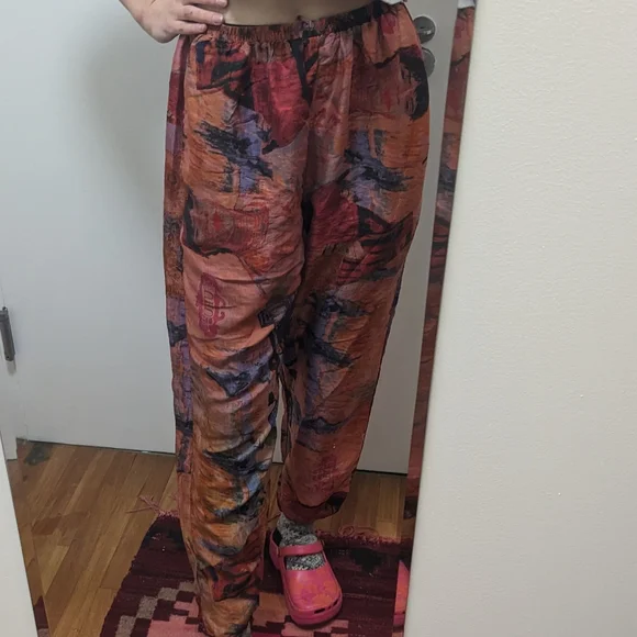 Vintage URU silk pants - Picture 2 of 10